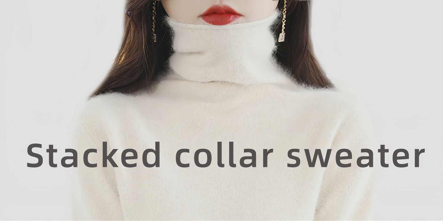 Stacked collar sweater