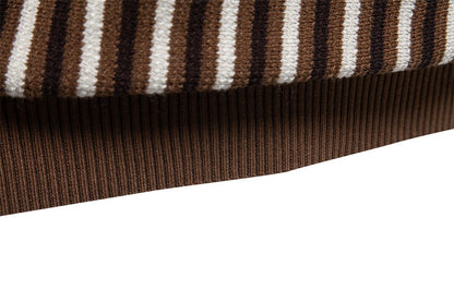 Men’s Striped Knit polo Shirt
