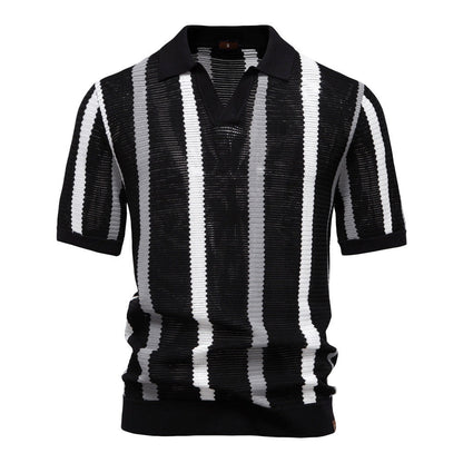 Striped Resort Polo Shirt