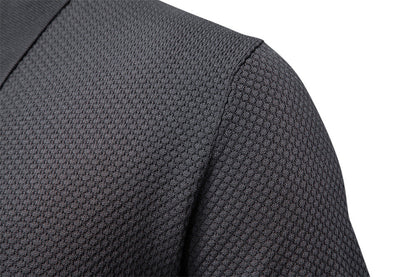 Men’s Textured Knit Polo Shirt