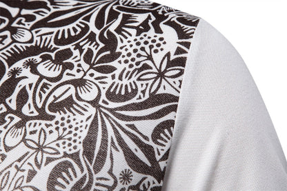 Men’s Gradient Print Polo Shirt