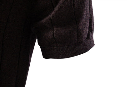 Textured Cotton Knit T-Shirt