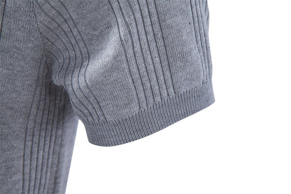 Breathable Knit Polo Shirt