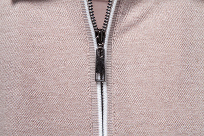 Men’s Zip Collar Polo Shirt