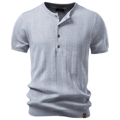 Breathable Knit Polo Shirt