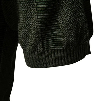 Men’s Ribbed Knit Polo Shirt