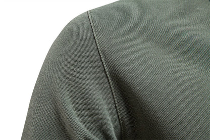 Retro Style Pigment Wash Polo Shirt