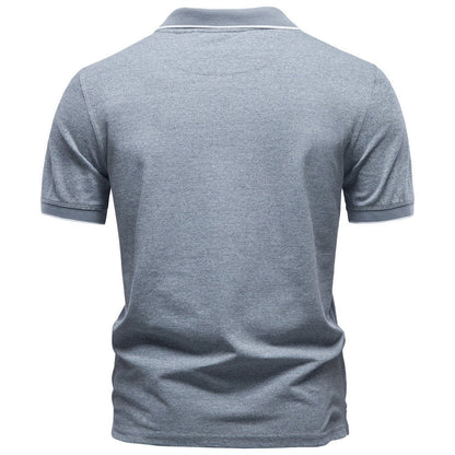 Men’s Zip Collar Polo Shirt