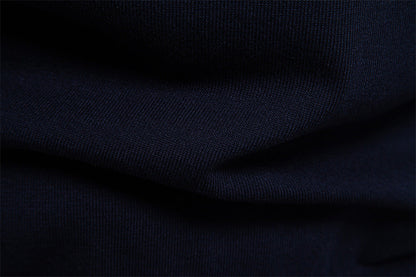 Casual Colorblock Striped Knit Polo Shirt