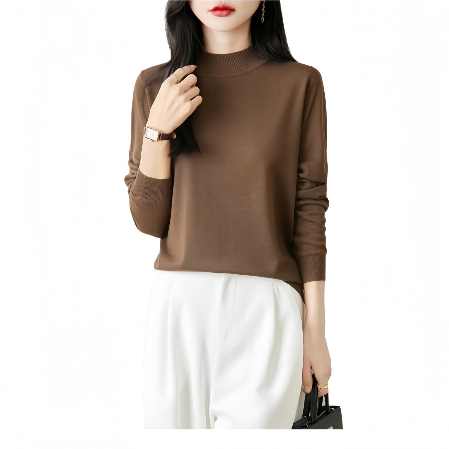 Women’s Half Turtleneck Pullover Sweater