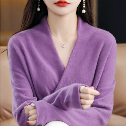 Women’s V Neck Pullover Sweater