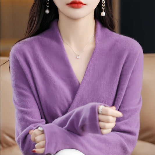 Women’s V Neck Pullover Sweater