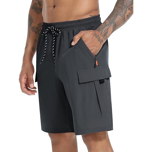 Men’s 5-Pocket Quick Dry Sun Protection Stretch Cargo Shorts